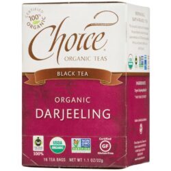 Choice Organic Teas Chá Preto Orgânico Darjeeling - 16 Saquinhos de Chá