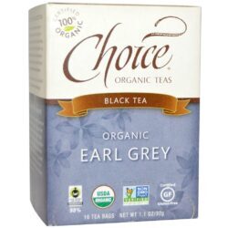 Choice Organic Teas Chá Preto Orgânico Early Grey 16 Saquinhos - Sabor Cítrico e Aromático