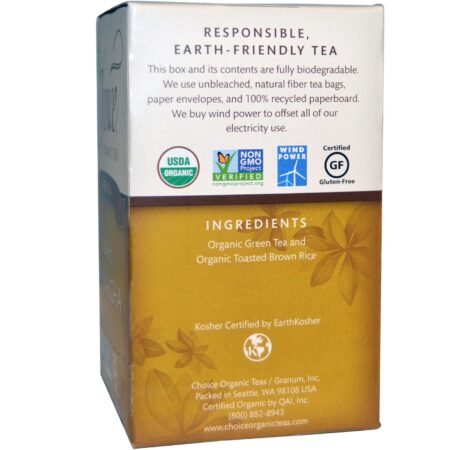 Choice Organic Teas, Chá Verde - 16 Saquinhos de Chá - Image 2