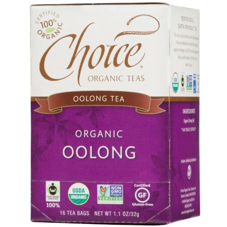 Choice Organic Teas, Chá Orgânico Oolong - 16 Saquinhos de Chá