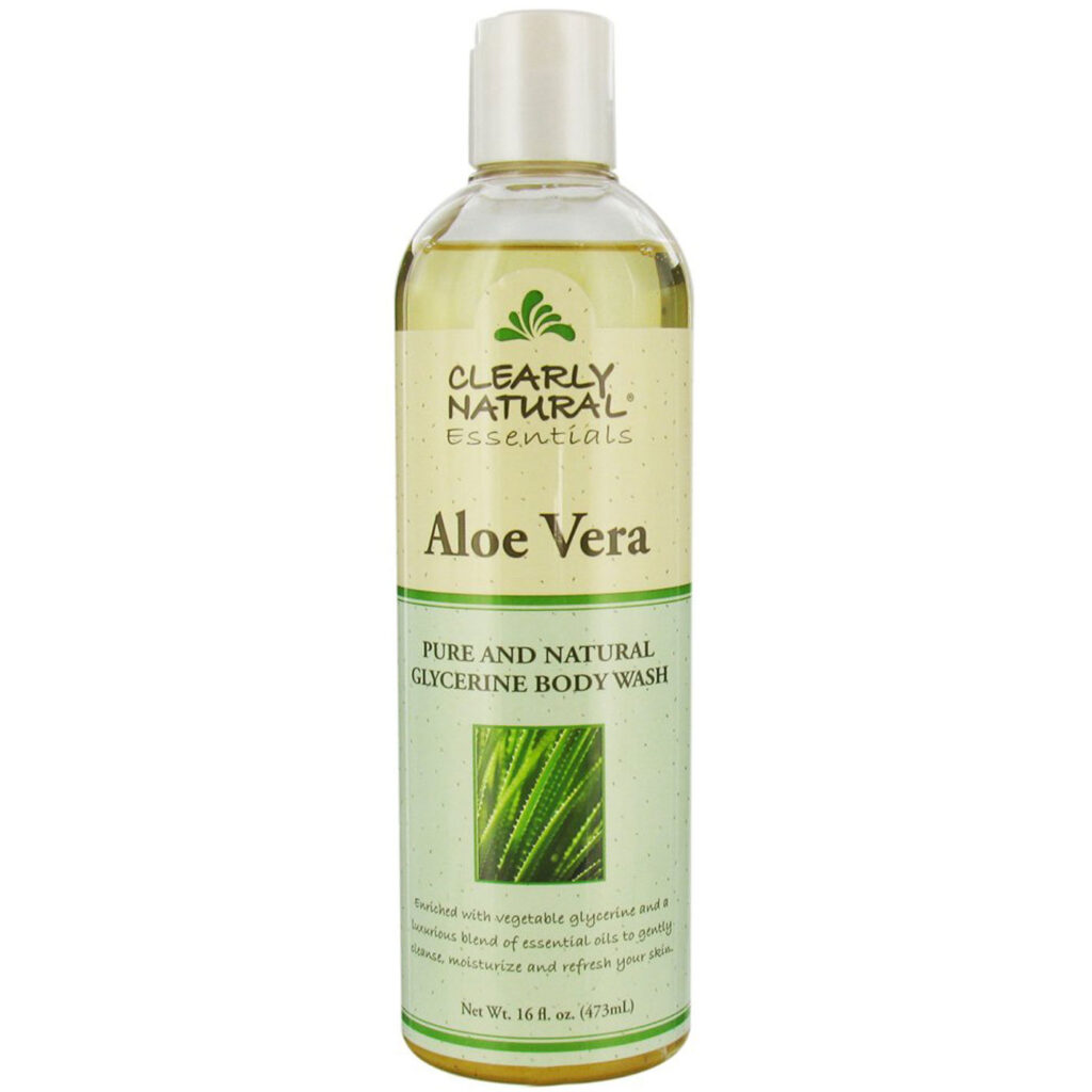 Clearly Natural Sabonete Líquido Corporal Aloe Vera 473ml - Limpeza Suave e Hidratação