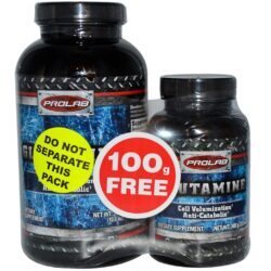 Prolab Nutrition Glutamina Pó 300g 100% Pura - Suporte ao Sistema Imune e Recuperação Muscular