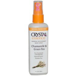 Crystal Essence Spray Corporal Mineral Desodorizante Camomila e Chá Verde – 118ml (4 fl oz)