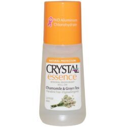 Crystal Essence Desodorante Mineral Camomila e Chá Verde Rolo 60 mL: Proteção Natural e Frescor Duradouro