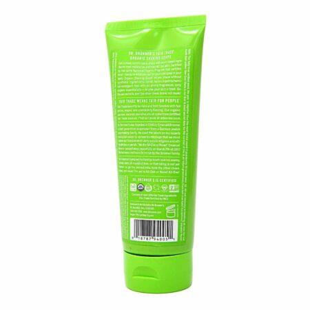 Dr Bronner Orgânico Shaving Gel Limãograss Lima 7 fl oz - Image 4