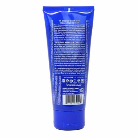 Dr Bronner Orgânico Shaving Gel Hortelã-pimenta 7 fl oz - Image 2