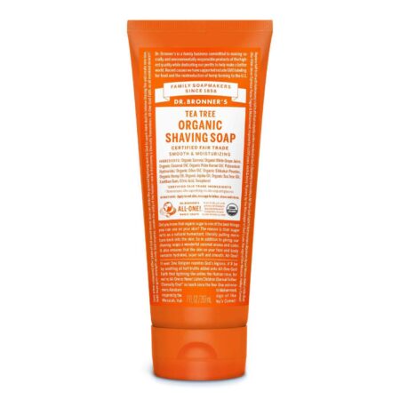 Dr Bronner Orgânico Shaving Gel Tea Tree 7 fl oz