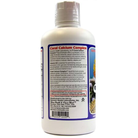 Dynamic Health Laboratories Cálcio Coral Complexo 32 fl oz - Image 3