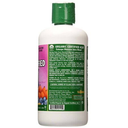 Dynamic Health Laboratories Açaí Orgânico Juice Mistura 33,8 onças fluidas - Image 2