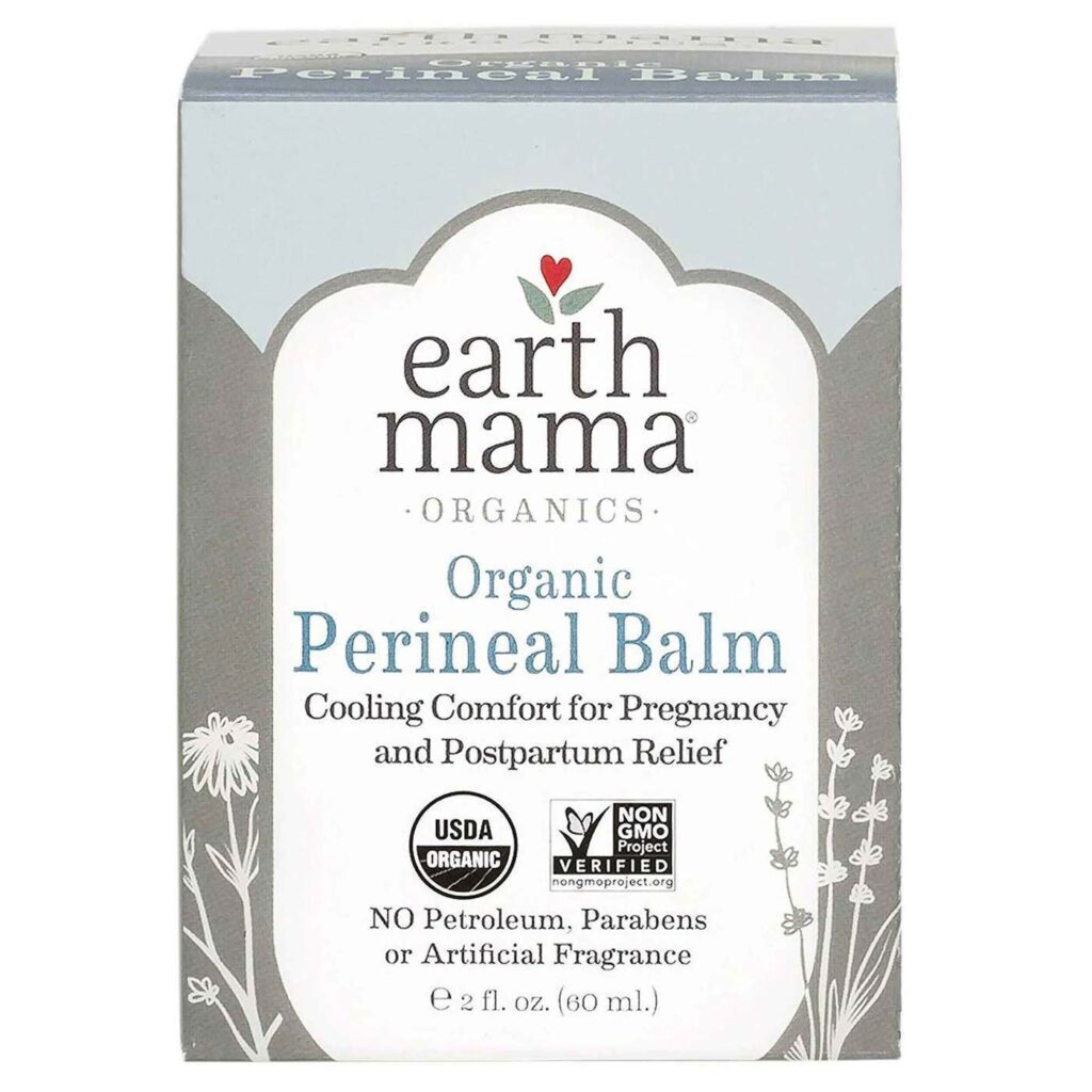 Earth Mama Angel Baby Bálsamo Perineal Orgânico 60 ml - Alívio e Recuperação Pós-Parto