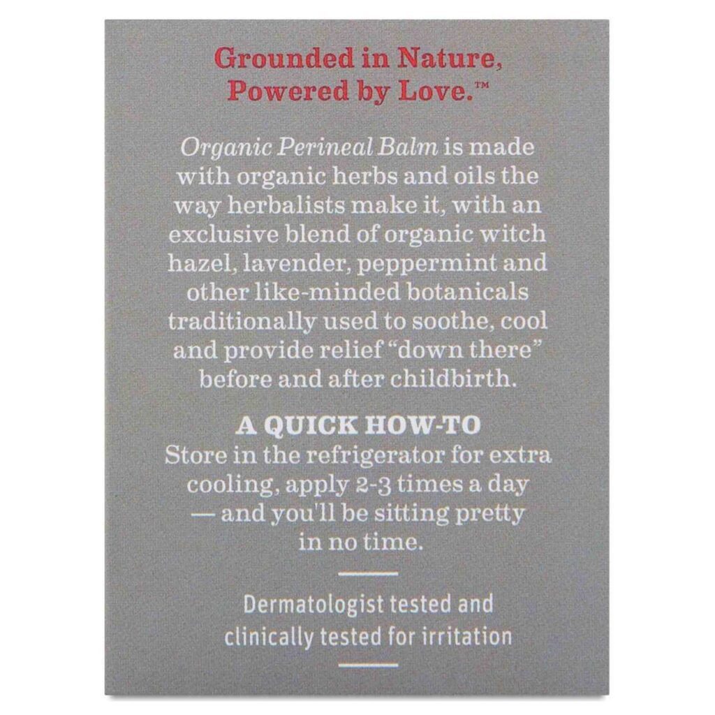 Earth Mama Angel Baby Bálsamo Perineal Orgânico 60 ml - Alívio e Recuperação Pós-Parto - Imagem 4