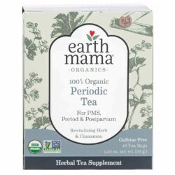 Earth Mama Angel Baby Chá Orgânico Conforto Mensal 16 Sachês - Alívio Natural para Mulheres
