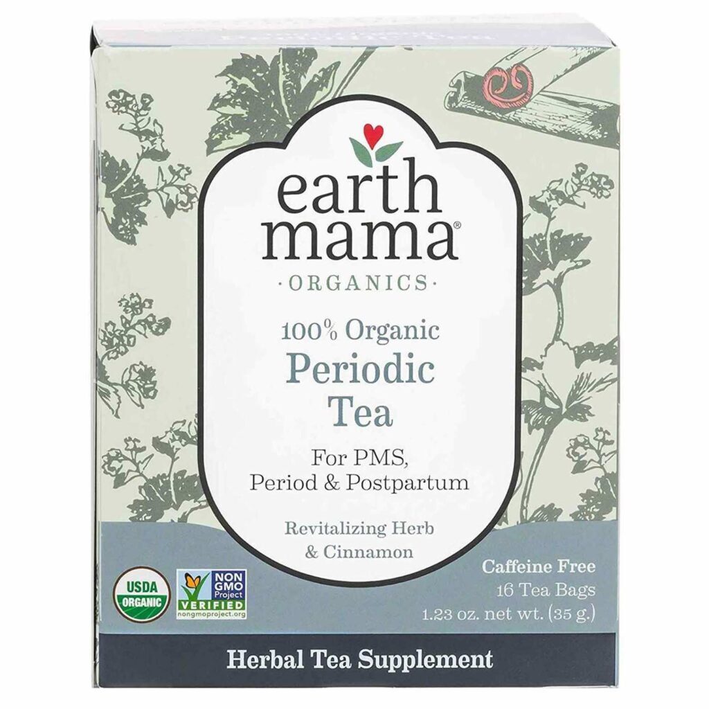 Earth Mama Angel Baby Chá Orgânico Conforto Mensal 16 Sachês - Alívio Natural para Mulheres