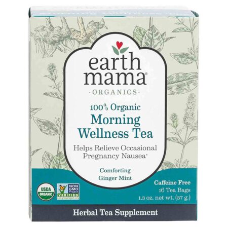 Earth Mama Angel Bebê Manhã Orgânico Wellness Chá 16 Sacos