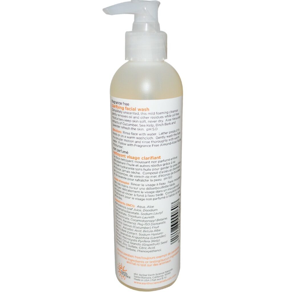Earth Science Limpeza Facial Clarificante 237ml - Pele Radiante e Saudável - Imagem 2