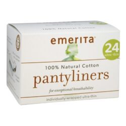 Emerita Natural Cotton Ultra Fina: Pensinhos Diários 24 Liners para Higiene Íntima Confortável