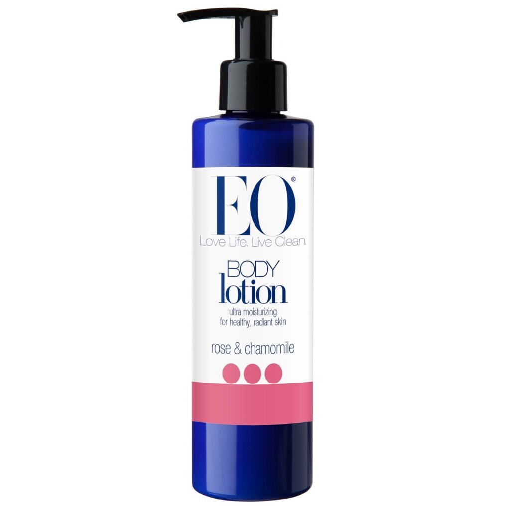 Eo Products Loção Hidratante Corporal Rose & Camomila 227g - Pele Macia e Nutrita