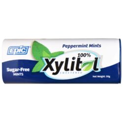 Epic Dental Xilitol Mints Hortelã-pimenta 60 Mints: Refrescância e Saúde Bucal Duradoura