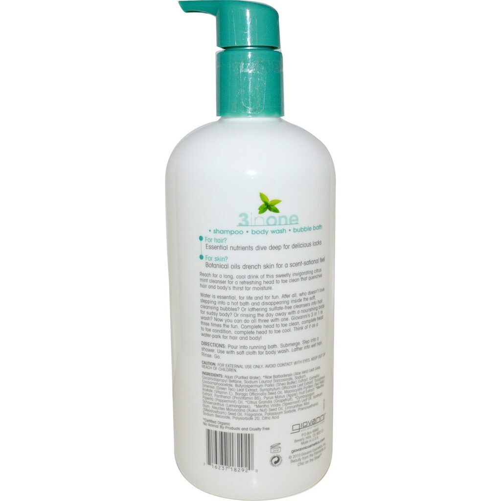 Giovanni Hair Care 3 em 1 Menta Refrescante e Limão 473ml - Imagem 2