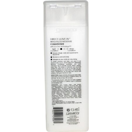 Giovanni Hair Care Products, Condicionador e Leave-In Hidratante - 250 ml (8,5 fl oz) - Image 2