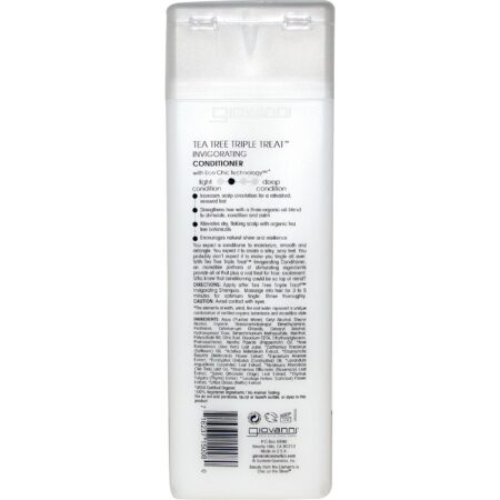 Giovanni Hair Care Products, Condicionador Revigorante de Deleite Triplo da Árvore do Chá - 8,5oz (250mL) - Image 2