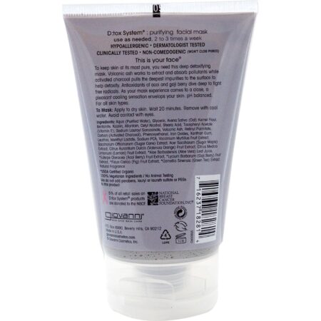 Giovanni Hair Care Products D: tox Sistema 4 oz Máscara Facial - Image 2