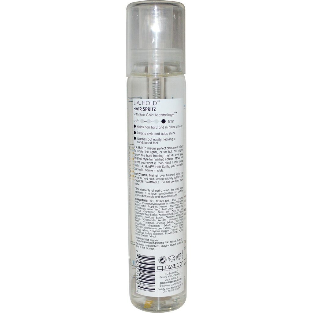 Giovanni Hair Care L.A. Hold Spray de Cabelo 147mL - Fixação Duradoura - Imagem 2