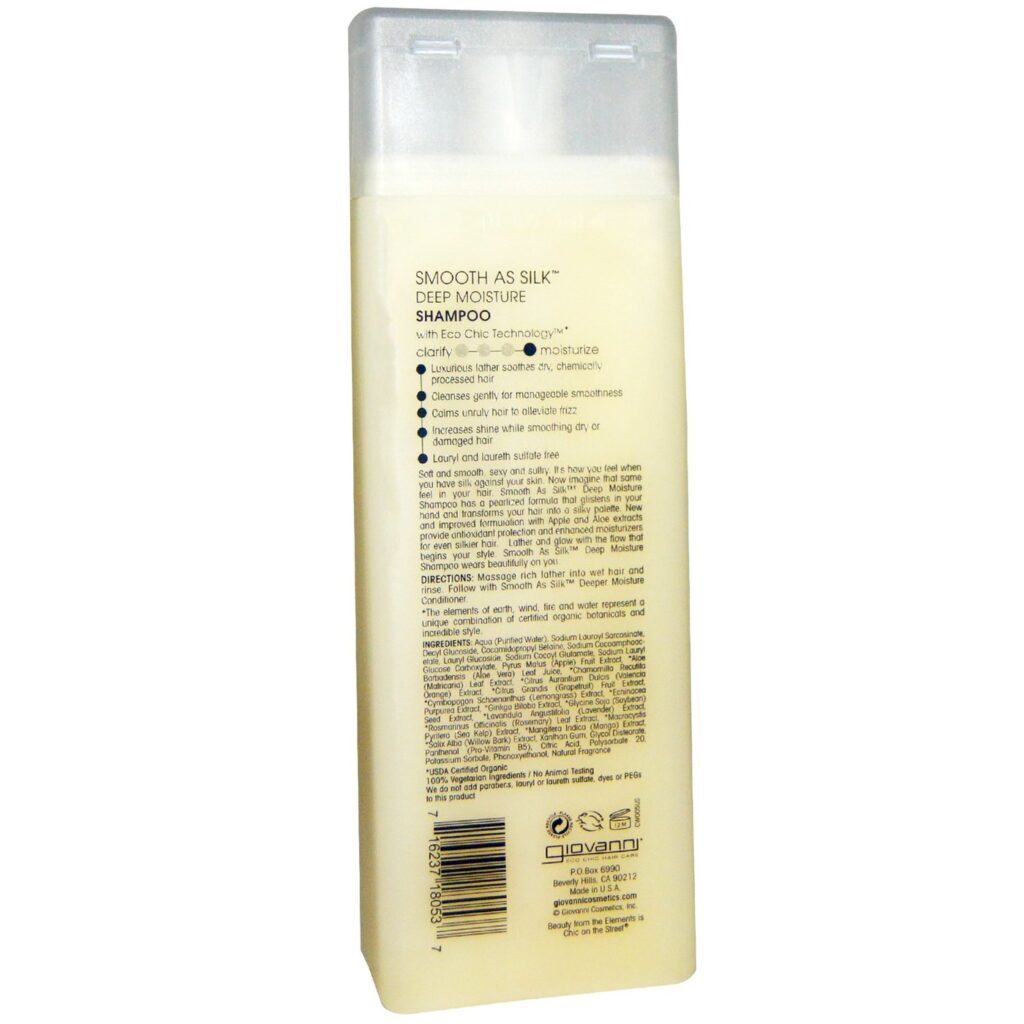 Giovanni Shampoo Hidratação Profunda Seda Suave - 250mL: Cabelos Macios e Brilhantes - Imagem 2