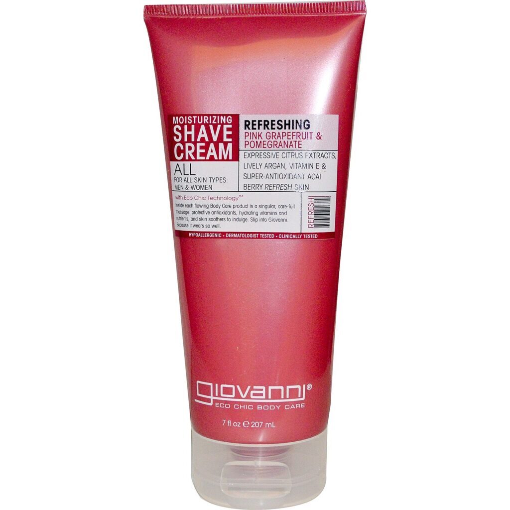 Giovanni Hair Care Creme de Barbear Hidratante 207ml - Pele Macia e Sem Irritação