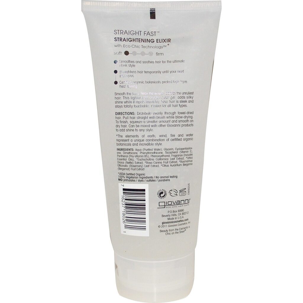 Giovanni Hair Care Straight Fast™: Redutor de Volume e Antifrizz 200ml (6,8 oz) - Imagem 2