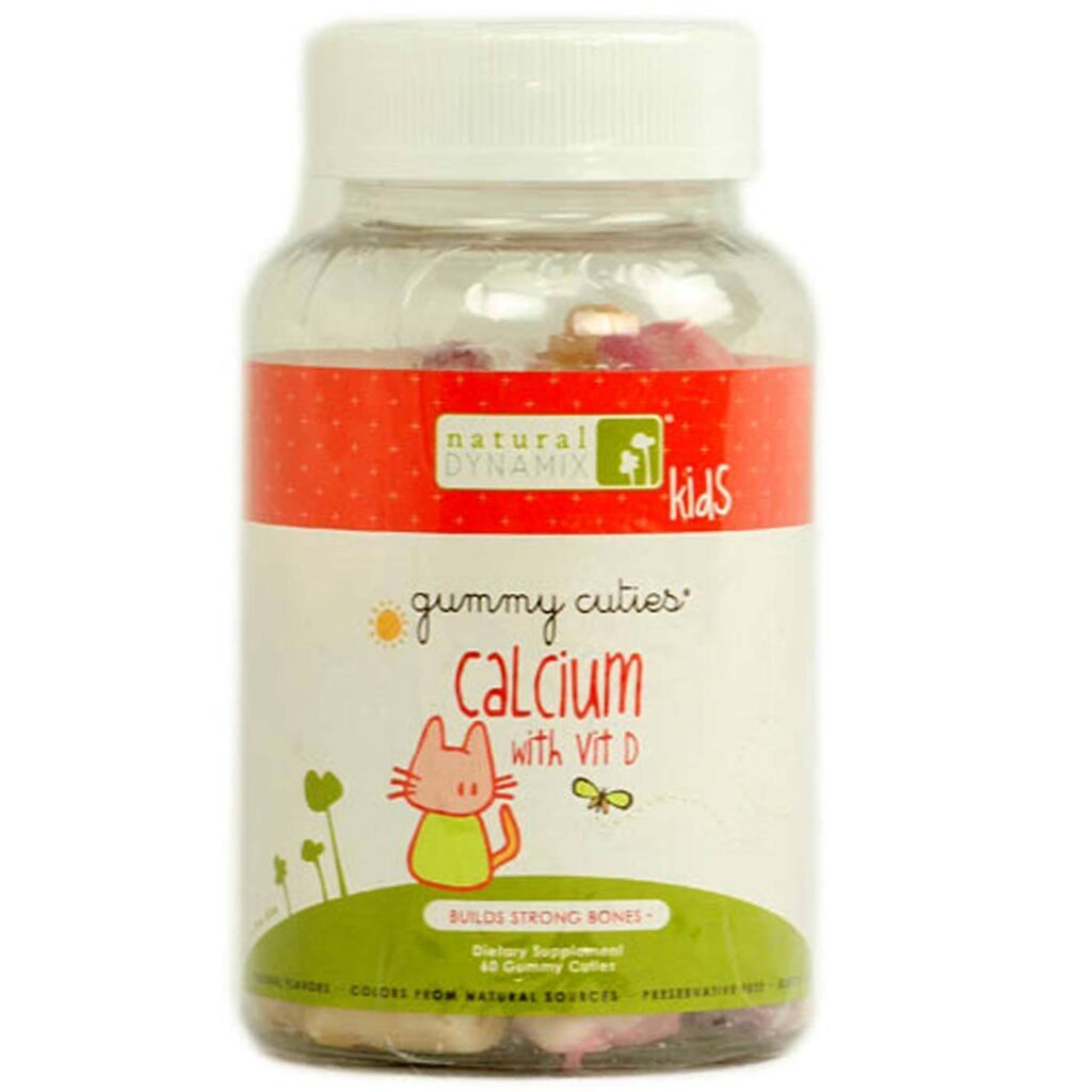 Natural Dynamix Gominhas Cálcio Vitamina D Crianças 60 Unidades