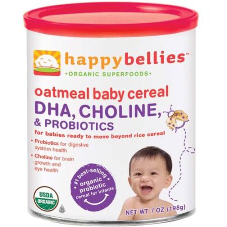 Happy Baby, Happy Bellies™ Cereal Infantil de Aveia (6 Pacotes) - 198 g