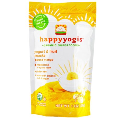 Happy Baby, Happy Yogis™ - Sabor Banana e Manga - 1 oz (28g) por pacote