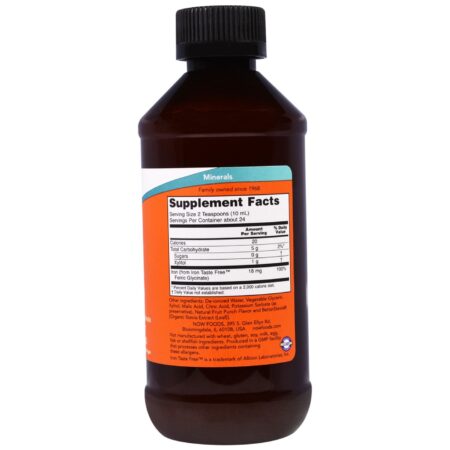 Now Foods Liquid Iron - 8 fl oz - Image 2