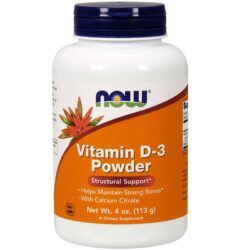 Now Foods Vitamina D-3 113g: Essencial para Saúde Óssea e Imunidade no Brasil