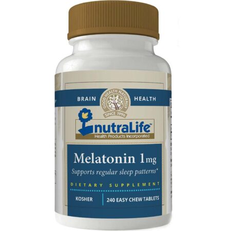 NutraLife Melatonina - 1 mg - 240 Tabletes Mastigáveis