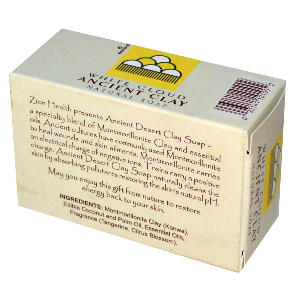 Zion Health Clay Soap Dream Cloud 170g - Sabonete de Argila Natural para Pele Radiante - Imagem 2