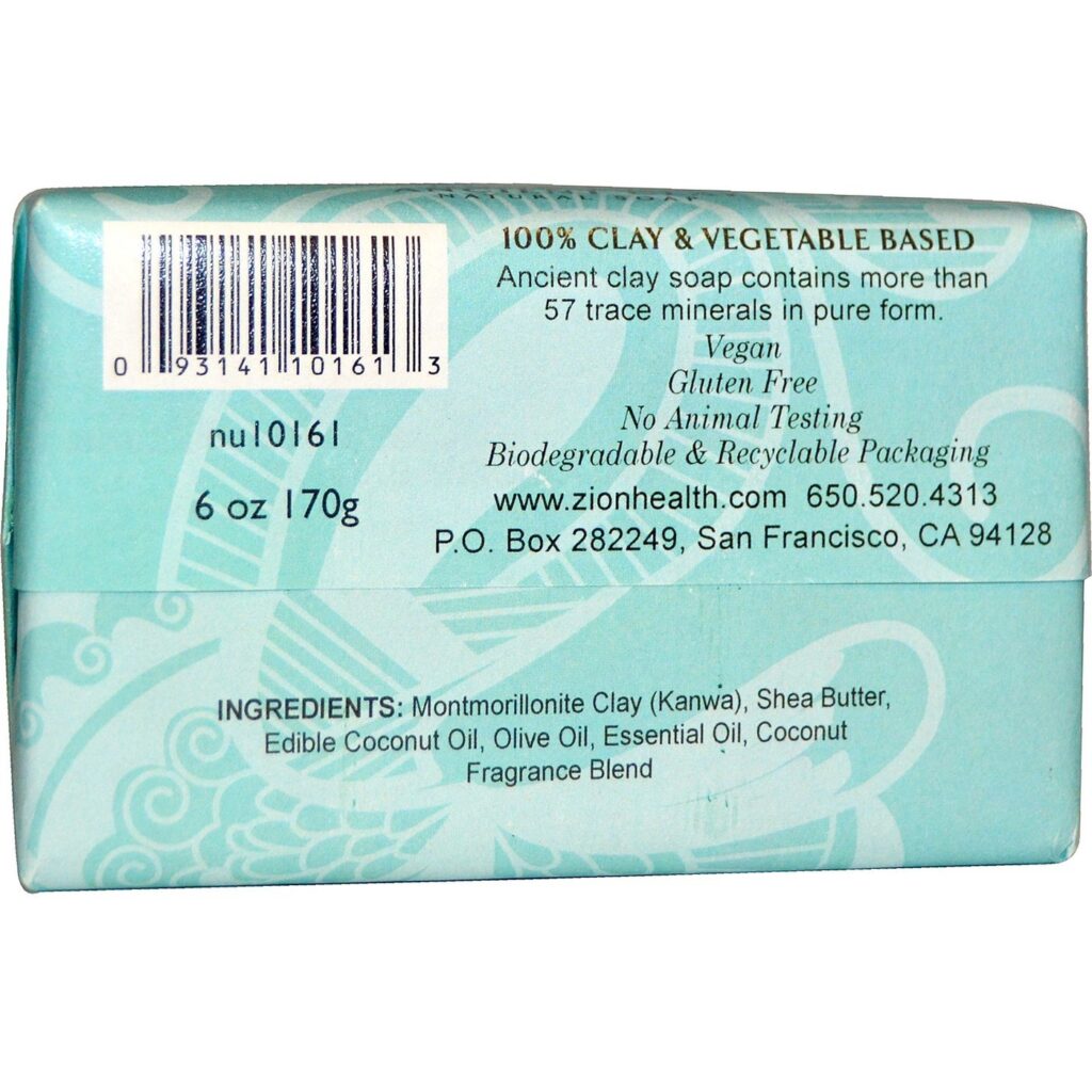 Zion Health Clay Soap Boa Sorte - Sabonete de Argila 170g (Original) - Imagem 2