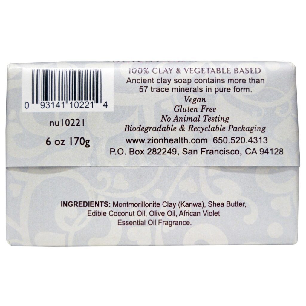 Zion Health Clay Soap, Bom Amor - Sabonete de Argila 170g (6 oz) - Imagem 2
