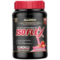 AllMax Nutrition Isoflex Morango 907g: Proteína Isolada de Alta Pureza