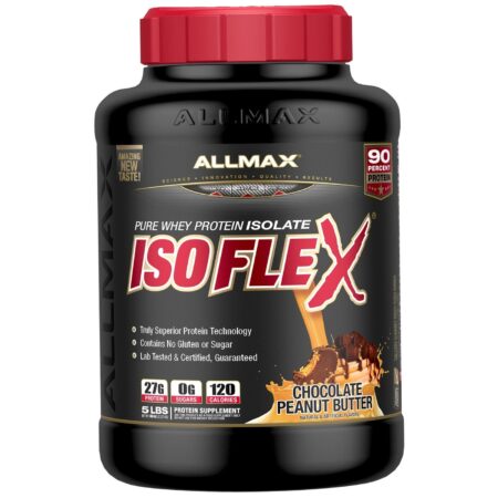 AllMax Nutrition Isoflex, Manteiga de amendoim - 80 oz