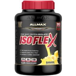 AllMax Nutrition Isoflex Banana 80 oz: Proteína Isolada de Soro de Leite para Máximo Ganho Muscular