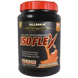 AllMax Nutrition Isoflex Laranja - Whey Protein Isolado Puro 907g