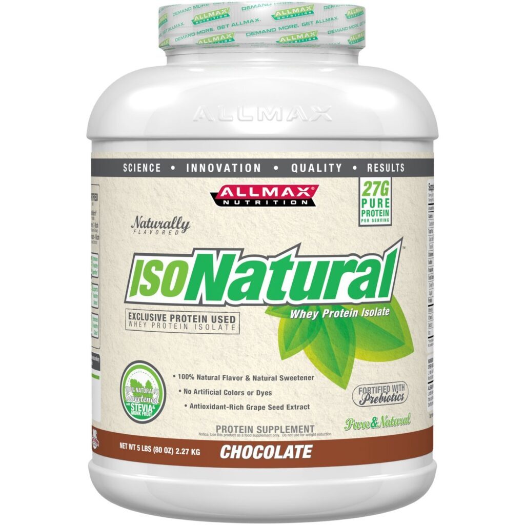 AllMax Nutrition Isonatural Chocolate 2270g - Whey Isolado Puro