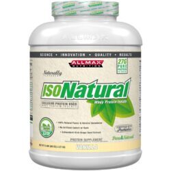 AllMax Nutrition Isonatural Baunilha 2270g - Whey Isolado Puro
