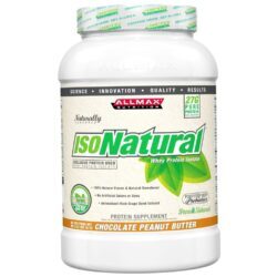 AllMax Nutrition Isonatural Chocolate Peanut Butter 907g - Manteiga de Amendoim Pura