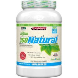 AllMax Nutrition Isonatural: Proteína Isolada Pura (907g) - Sabor Neutro para Suas Receitas