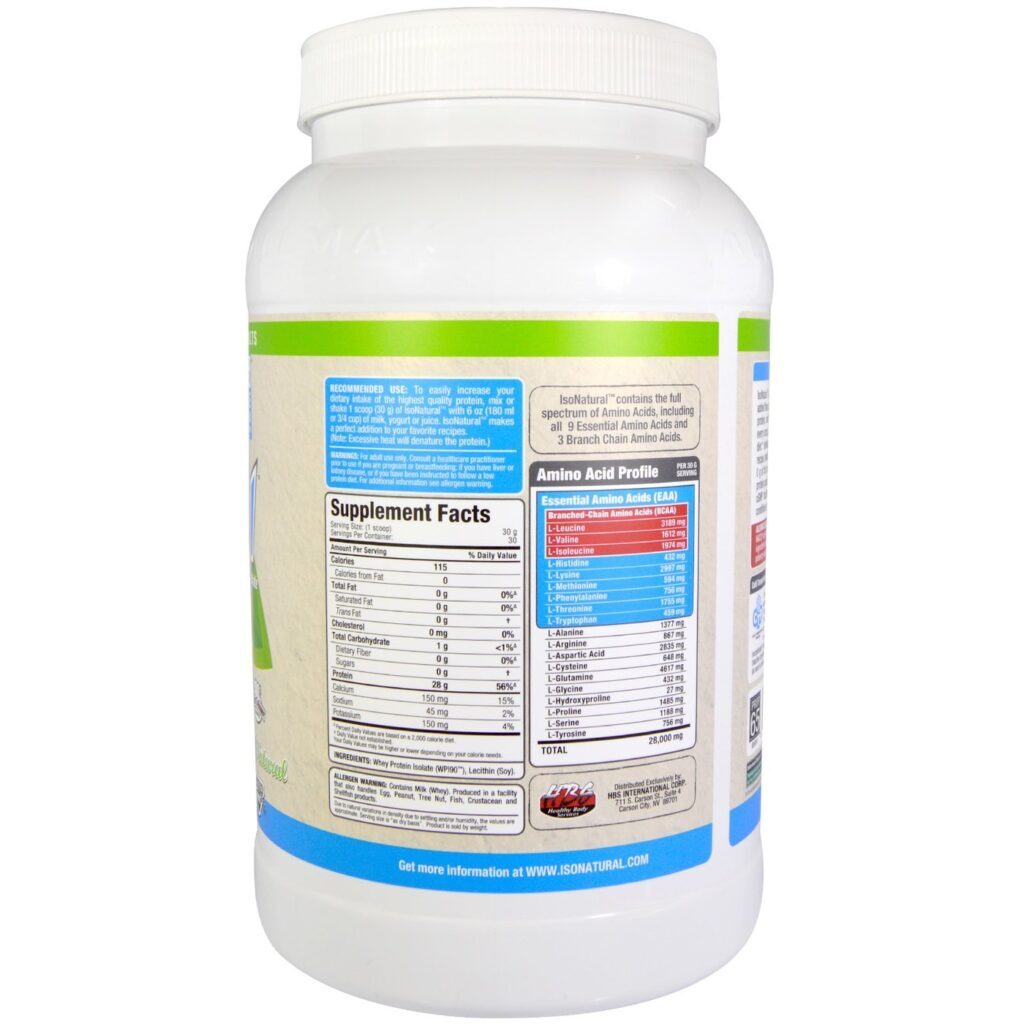 AllMax Nutrition Isonatural: Proteína Isolada Pura (907g) - Sabor Neutro para Suas Receitas - Imagem 2