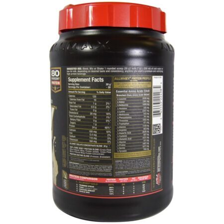 AllMax Nutrition Allwhey Gold Cookies & Cream 907g - Whey Protein Isolado e Concentrado - Imagem 2