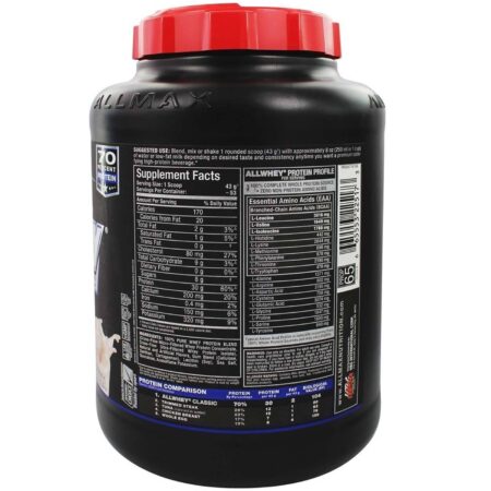 AllMax Nutrition Classic AllWhey, Baunilha - 80 oz - Image 2